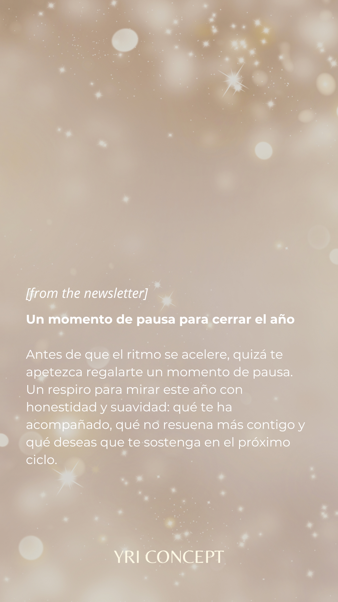 Before December’s fast pace begins